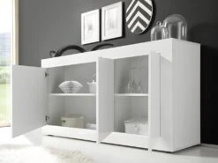Buffet COMETE - 3 Portes - Blanc Laqué 13 Buffet COMETE - 3 Portes - Blanc Laqué -Meubles Soldes Boutique buffet 381525
