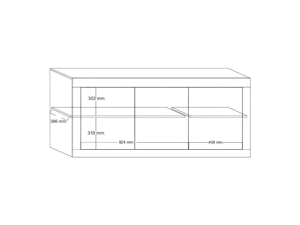 Buffet COMETE - 3 Portes - Blanc Laqué 5 Buffet COMETE - 3 Portes - Blanc Laqué – Image 3