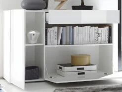 Buffet ALTAIR - 2 Portes & 1 Tiroir - Coloris : Blanc Laqué 16 Buffet ALTAIR - 2 Portes & 1 Tiroir - Coloris : Blanc Laqué -Meubles Soldes Boutique buffet 381815