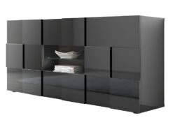 Buffet CALISTO - LEDs - 2 Portes & 2 Tiroirs - Anthracite Laqué 16 Buffet CALISTO - LEDs - 2 Portes & 2 Tiroirs - Anthracite Laqué -Meubles Soldes Boutique buffet 418307