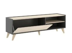 Ensemble Table Basse + Meuble TV + Buffet - Anthracite Et Chêne - Séjour Scandinave KOLYMA -Meubles Soldes Boutique buffet 432317