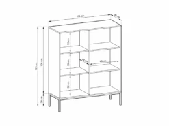 Buffet Haut Avec 2 Portes - Noir - LIOUBA De Pascal MORABITO -Meubles Soldes Boutique buffet 578835