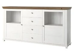 Buffet 180cm Avec LED Intégrées Collection ASSIA. Coloris Frêne Blanc Et Chêne. 2 Portes Et 4 Tiroirs. 10 Buffet 180cm Avec LED Intégrées Collection ASSIA. Coloris Frêne Blanc Et Chêne. 2 Portes Et 4 Tiroirs. -Meubles Soldes Boutique buffet 8932815