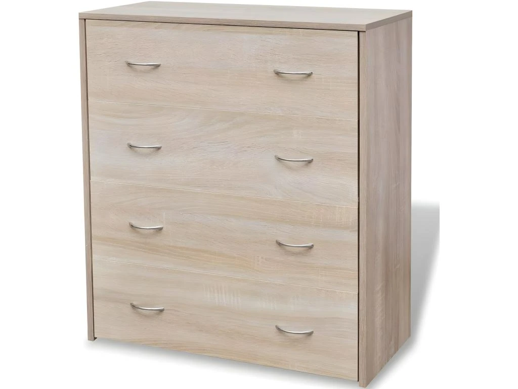 Buffet Bahut Armoire Console Meuble De Rangement Avec 4 Tiroirs 71 Cm Couleur De Chêne Marron 4402121 4 Buffet Bahut Armoire Console Meuble De Rangement Avec 4 Tiroirs 71 Cm Couleur De Chêne Marron 4402121 – Image 2