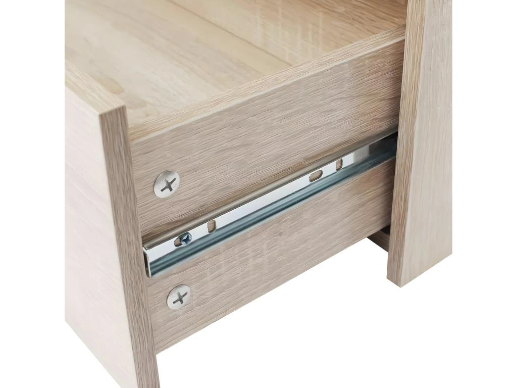 Buffet Bahut Armoire Console Meuble De Rangement Avec 4 Tiroirs 71 Cm Couleur De Chêne Marron 4402121 6 Buffet Bahut Armoire Console Meuble De Rangement Avec 4 Tiroirs 71 Cm Couleur De Chêne Marron 4402121 – Image 4