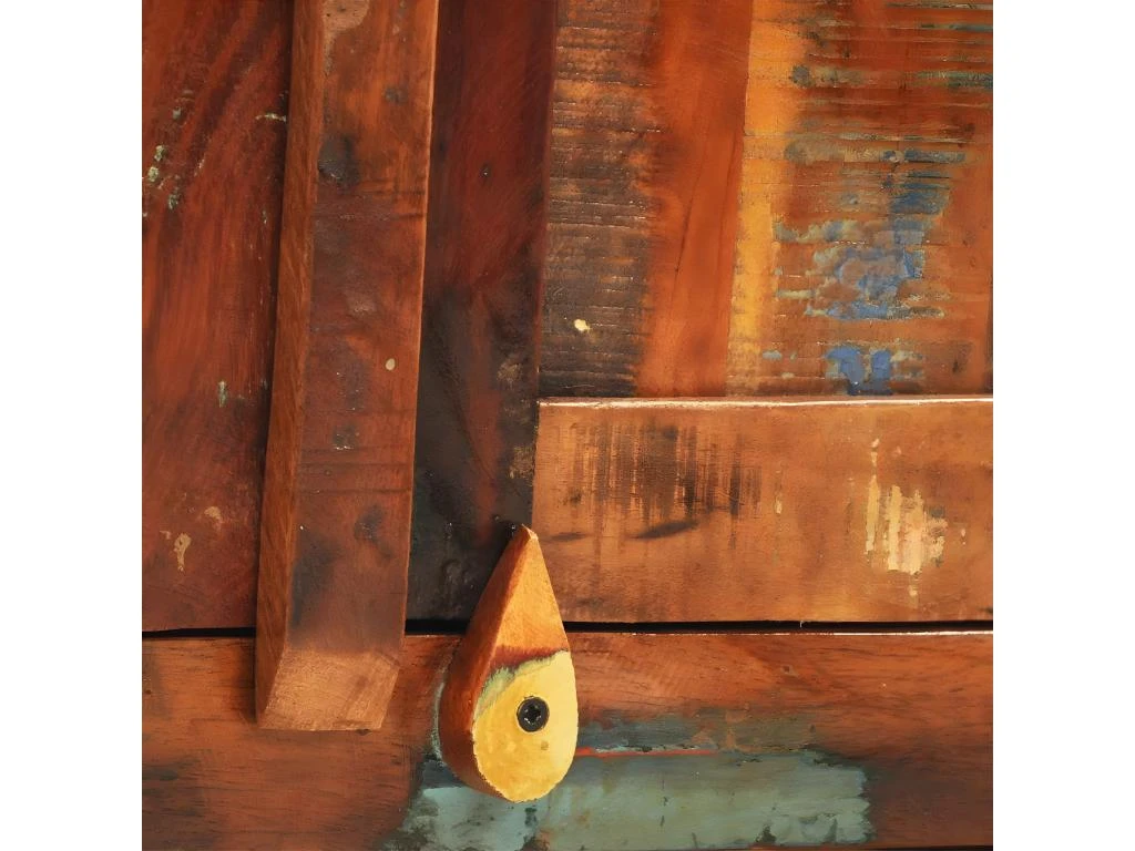 Buffet Bahut Armoire Console Meuble De Rangement Vintage Avec 2 Portes Bois Massif De Récupération 4402002 6 Buffet Bahut Armoire Console Meuble De Rangement Vintage Avec 2 Portes Bois Massif De Récupération 4402002 – Image 4