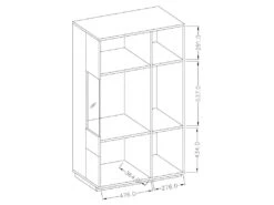 Buffet Haut Avec LED Collection KILES Deux Portes. Coloris Blanc Et Gris Béton. Porte Vitrée à Droite 9 Buffet Haut Avec LED Collection KILES Deux Portes. Coloris Blanc Et Gris Béton. Porte Vitrée à Droite -Meubles Soldes Boutique buffet 8934309