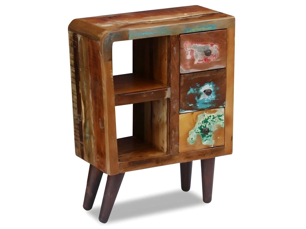 Buffet Bahut Armoire Console Meuble De Rangement Bois De Récupération Massif 80 Cm 4402266 5 Buffet Bahut Armoire Console Meuble De Rangement Bois De Récupération Massif 80 Cm 4402266 – Image 3