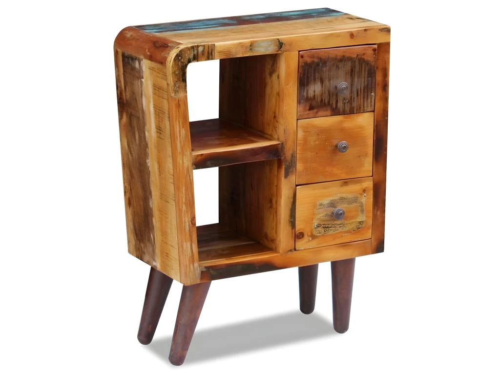 Buffet Bahut Armoire Console Meuble De Rangement Bois De Récupération Massif 80 Cm 4402266 6 Buffet Bahut Armoire Console Meuble De Rangement Bois De Récupération Massif 80 Cm 4402266 – Image 4