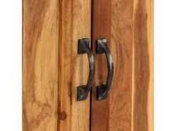 Buffet Bahut Armoire Console Meuble De Rangement Teck Recyclé Et Acier 70 Cm Marron 4402120 -Meubles Soldes Boutique buffet 8935377