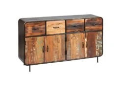REPLAY - Buffet 4 Portes 4 Tiroirs Aspect Vieilli