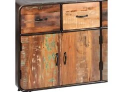 REPLAY - Buffet 4 Portes 4 Tiroirs Aspect Vieilli -Meubles Soldes Boutique buffet 9528115