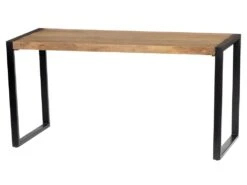 Bureau HARLEM - Bois De Manguier & Métal -Meubles Soldes Boutique bureau 342571