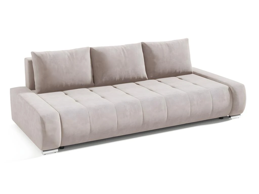 Canapé Convertible 3 Places Avec Coffre Jonas Crème 3 Canapé Convertible 3 Places Avec Coffre Jonas Crème
