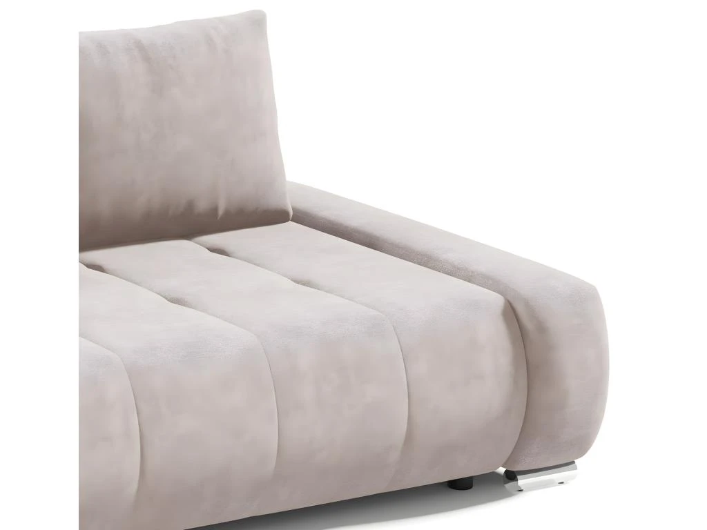 Canapé Convertible 3 Places Avec Coffre Jonas Crème 4 Canapé Convertible 3 Places Avec Coffre Jonas Crème – Image 2