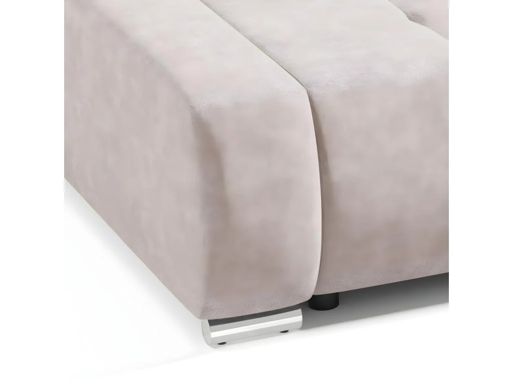 Canapé Convertible 3 Places Avec Coffre Jonas Crème 6 Canapé Convertible 3 Places Avec Coffre Jonas Crème – Image 4