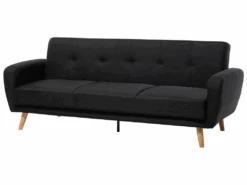 Canapé Convertible 3 Places En Tissu Noir FLORLI 15 Canapé Convertible 3 Places En Tissu Noir FLORLI -Meubles Soldes Boutique canape 11941357
