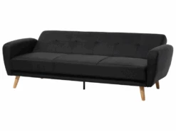 Canapé Convertible 3 Places En Tissu Noir FLORLI 16 Canapé Convertible 3 Places En Tissu Noir FLORLI -Meubles Soldes Boutique canape 11941359