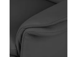 Canapé 2 Places En 100% Tout Cuir Italien Vachette COMO, Noir -Meubles Soldes Boutique canape 12304891