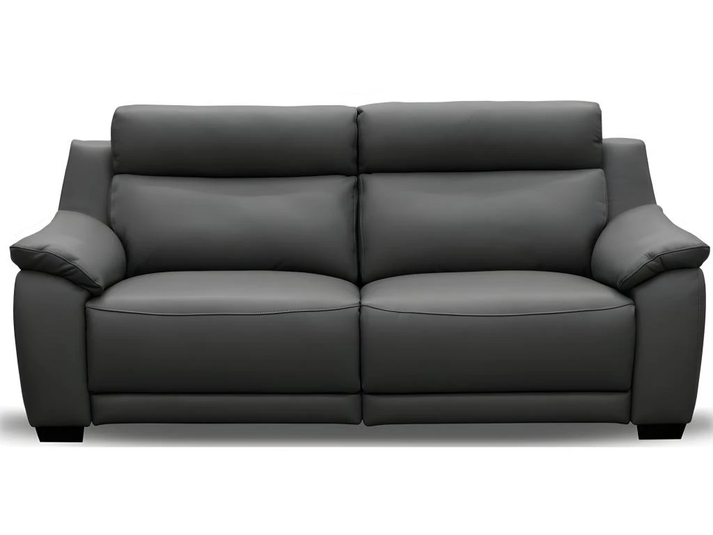 Canapé 3 Places Avec 2 Relax En 100% Tout Cuir épais Luxe Italien - 2 Relax électriques, Anthracite. BERN 5 Canapé 3 Places Avec 2 Relax En 100% Tout Cuir épais Luxe Italien - 2 Relax électriques, Anthracite. BERN – Image 3