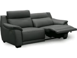 Canapé 3 Places Avec 2 Relax En 100% Tout Cuir épais Luxe Italien - 2 Relax électriques, Anthracite. BERN 12 Canapé 3 Places Avec 2 Relax En 100% Tout Cuir épais Luxe Italien - 2 Relax électriques, Anthracite. BERN -Meubles Soldes Boutique canape 12305051