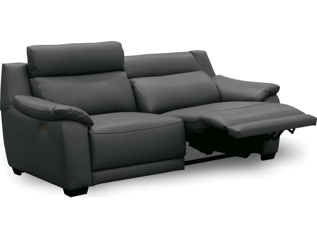 Canapé 3 Places Avec 2 Relax En 100% Tout Cuir épais Luxe Italien - 2 Relax électriques, Anthracite. BERN 7 Canapé 3 Places Avec 2 Relax En 100% Tout Cuir épais Luxe Italien - 2 Relax électriques, Anthracite. BERN – Image 5
