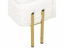 Canapé 3 Places Bouclé Blanc GRANNA -Meubles Soldes Boutique canape 12309471