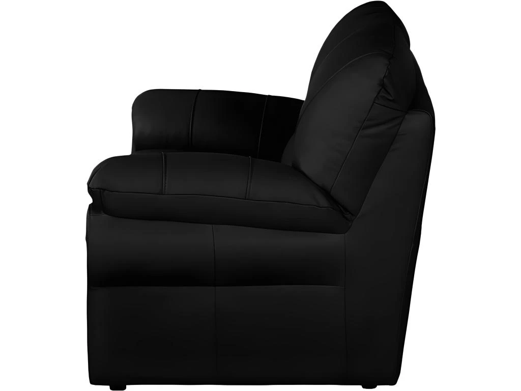 Canapé 2 Places En 100% Tout Cuir Italien Vachette OSATIS, Couleur Noir 4 Canapé 2 Places En 100% Tout Cuir Italien Vachette OSATIS, Couleur Noir – Image 2