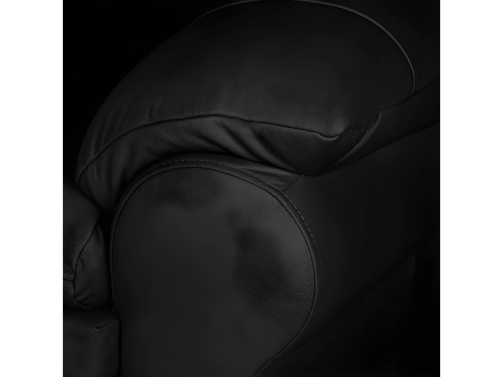 Canapé 2 Places En 100% Tout Cuir Italien Vachette OSATIS, Couleur Noir 6 Canapé 2 Places En 100% Tout Cuir Italien Vachette OSATIS, Couleur Noir – Image 4