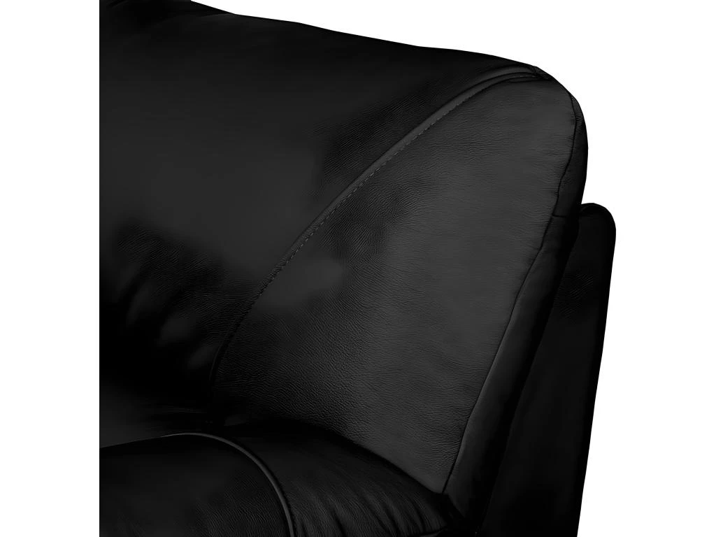 Canapé 2 Places En 100% Tout Cuir Italien Vachette OSATIS, Couleur Noir 7 Canapé 2 Places En 100% Tout Cuir Italien Vachette OSATIS, Couleur Noir – Image 5