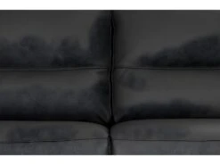 Canapé 2 Places En 100% Tout Cuir épais Italien Vachette HAMBOURG, Couleur Noir -Meubles Soldes Boutique canape 12328297