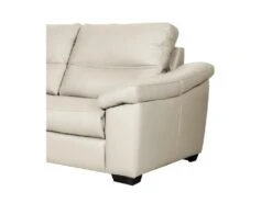 Canapé 2 Places En 100% Tout Cuir épais Italien Vachette HAMBOURG, Couleur Ivoire -Meubles Soldes Boutique canape 12328353