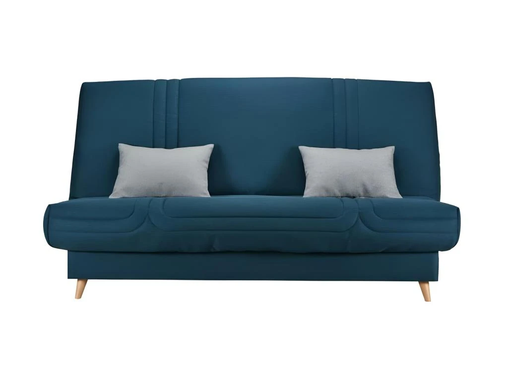 BULTEX Clic Clac MONA 3 Places - Tissu Bleu - L 192 X P 95 X H 101 3 BULTEX Clic Clac MONA 3 Places - Tissu Bleu - L 192 X P 95 X H 101