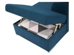 Canapé D'angle Convertible Panoramique 5 Places - Tissu Malmo Bleu Marine - DAYTONA -Meubles Soldes Boutique canape 12408661