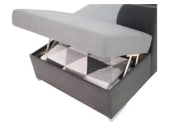 Canapé D'angle Convertible Panoramique 5 Places - Tissu Malmo Anthracite/gris - DAYTONA 11 Canapé D'angle Convertible Panoramique 5 Places - Tissu Malmo Anthracite/gris - DAYTONA -Meubles Soldes Boutique canape 12408681