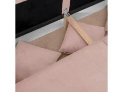 Canapé D'angle à Droite Convertible 5 Places En Velours Côtelé Rose Pâle Avec Coffre De Rangement - Robin -Meubles Soldes Boutique canape 12511245