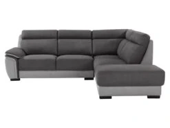 Canapé D'angle Droit En Tissu Bicolore Anthracite Et Gris Clair YOLANDA -Meubles Soldes Boutique canape 12566007