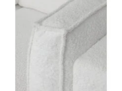 Canapé D'angle à Gauche Convertible 3 Places Avec Coffre En Tissu Bouclé écru - Barani -Meubles Soldes Boutique canape 12598597