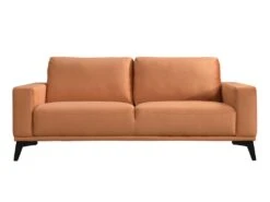 Canapé 3 Places En Velours Terracotta AZILIS 8 Canapé 3 Places En Velours Terracotta AZILIS -Meubles Soldes Boutique canape 12616571