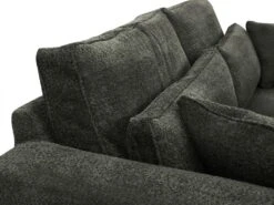 Canapé 3 Places En Tissu Bouclette Gris Anthracite MONDOVI 11 Canapé 3 Places En Tissu Bouclette Gris Anthracite MONDOVI -Meubles Soldes Boutique canape 12697851