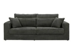 Canapé 3 Places En Tissu Bouclette Gris Anthracite MONDOVI 9 Canapé 3 Places En Tissu Bouclette Gris Anthracite MONDOVI -Meubles Soldes Boutique canape 12697859