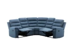 Canape Dangle Avec 2 Places Relax Manuels - Tissu Bleu - L 230 X P 55 X H 100 Cm - AUGUST -Meubles Soldes Boutique canape 12873393