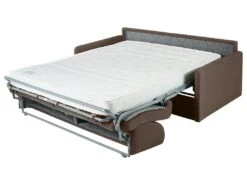Canapé 4 Places Convertible Express En Tissu CALIFE - Marron - Couchage 160 Cm - Matelas 14 Cm -Meubles Soldes Boutique canape 13016853