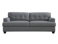 Canapé 3 Places En Tissu Gris Anthracite ROLLY 8 Canapé 3 Places En Tissu Gris Anthracite ROLLY -Meubles Soldes Boutique canape 13071907