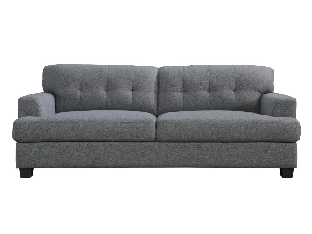 Canapé 3 Places En Tissu Gris Anthracite ROLLY 5 Canapé 3 Places En Tissu Gris Anthracite ROLLY – Image 3