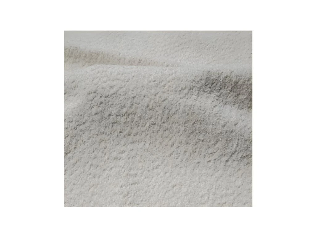 Grand Canapé D'angle Droit En Tissu Bouclette Blanc POGNI 6 Grand Canapé D'angle Droit En Tissu Bouclette Blanc POGNI – Image 4