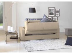 Canapé Dababo, Canapé 2 Places, 100% Made In Italy, Canapé De Salon à Ouverture Pivotante, En Tissu Matelassé, Avec Accoudoirs Fins, Cm 160x95h90, Beige -Meubles Soldes Boutique canape 13592491