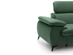 Canapé D'angle Droit Convertible En Velours Vert SAMARA De Pascal Morabito -Meubles Soldes Boutique canape 13607683