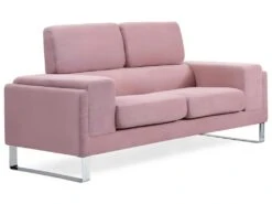 Canapé 2 Places Barth Velours Rose