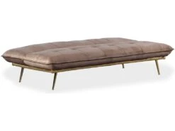 Canapé Convertible Clic-clac Fabrice Velours Taupe -Meubles Soldes Boutique canape 13690807